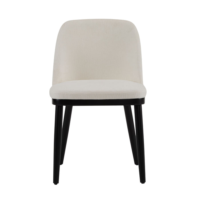 Modern Dining Chair With Curved Backrest