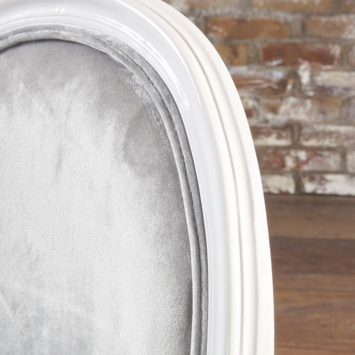 French Country Dining Chair Set With Round Backrest