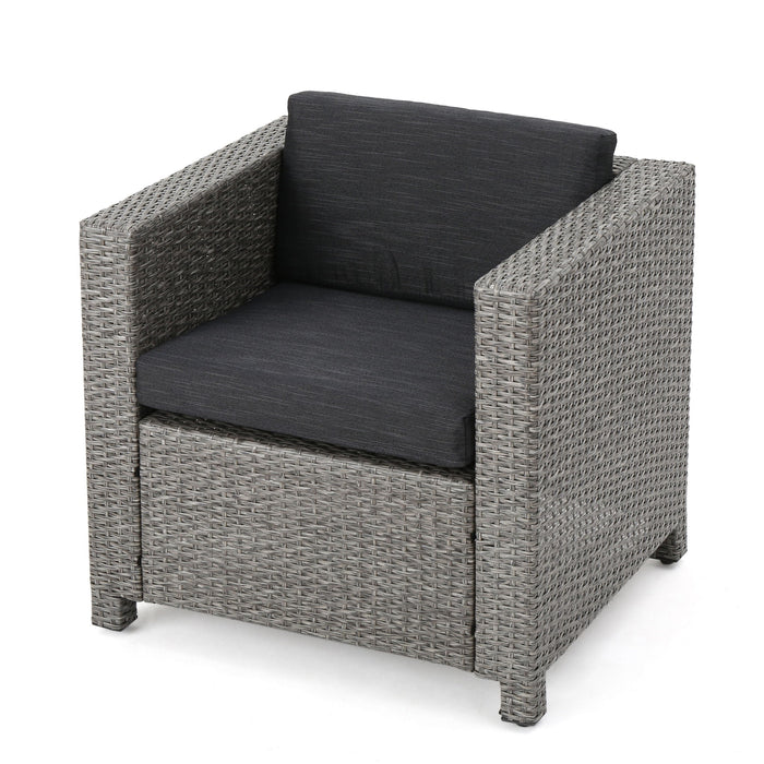 Stylish Outdoor Club Chair With Weather Resistant Cushions