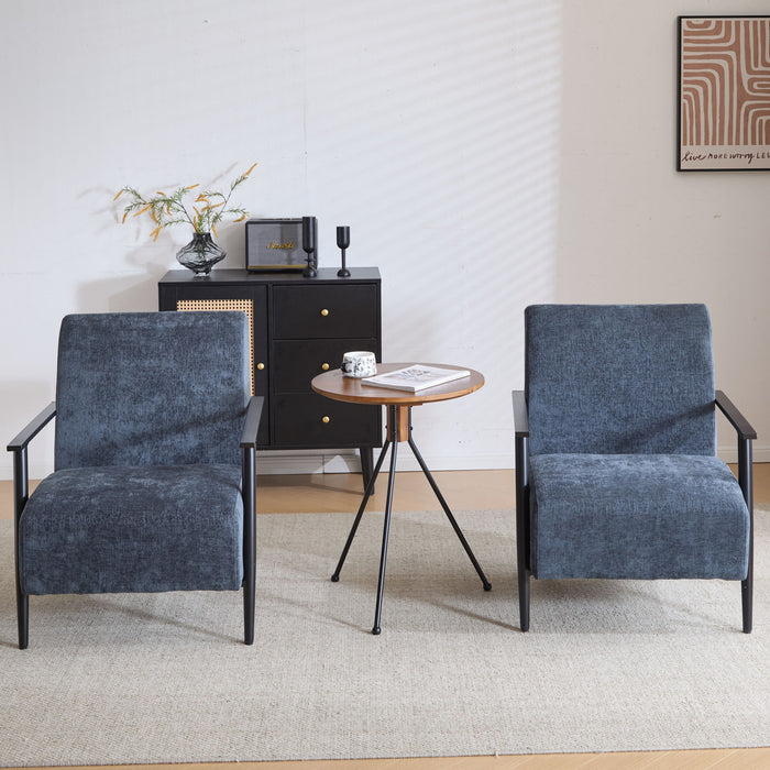 Modern Lounge Chair With Polyester Upholstery