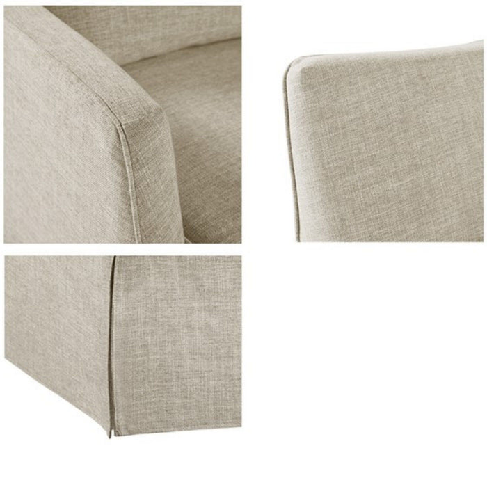 Traditional Design London Skirted Swivel Chair