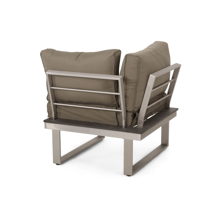 Sterling - Outdoor V Shaped 5 Seater Sofa Set With Cushions