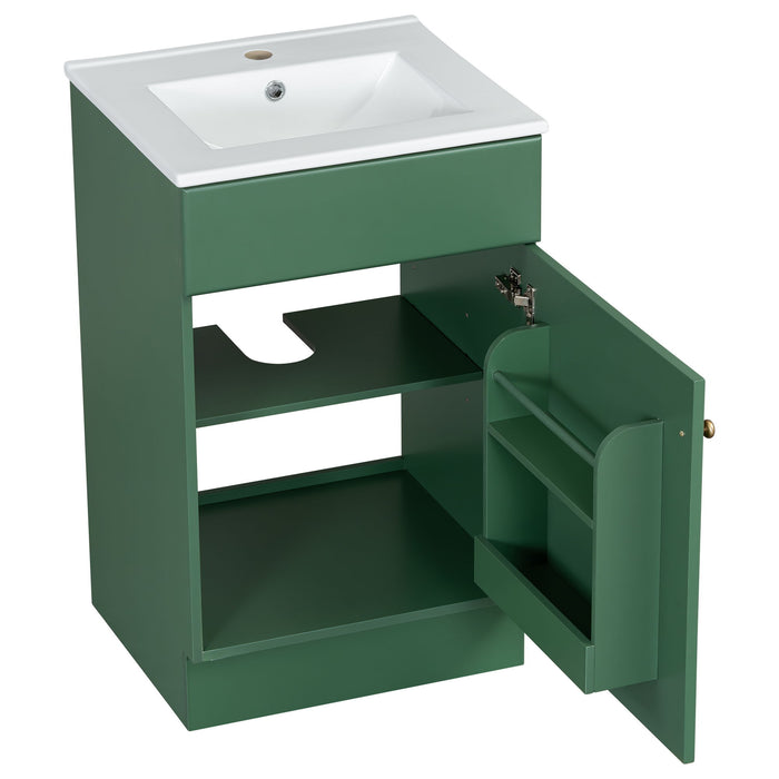 Bathroom Vanity With Sink, Cabinet With Adjustable Shelf