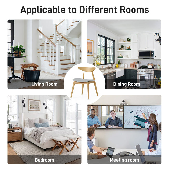 Ergonomic Back Dining Chairs (Set of 2)