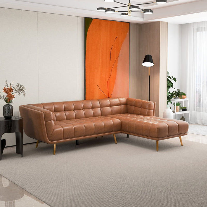 Addison - L Shape Sectional Sofa Tufted