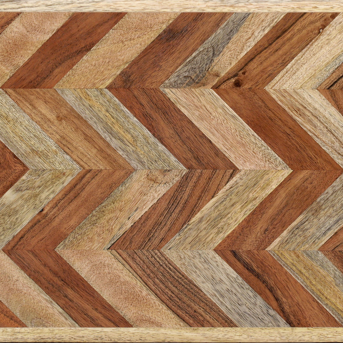 Artisan - Handcrafted Mango Wood Bench Rustic Boho Style - Natural