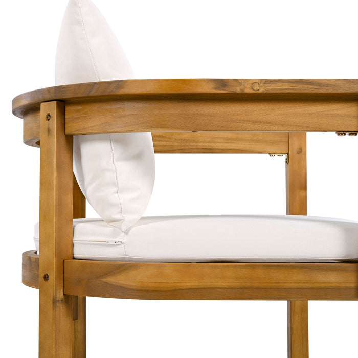 Abaco - Outdoor Acacia Wood Dining Chair (Set of 2) - Beige