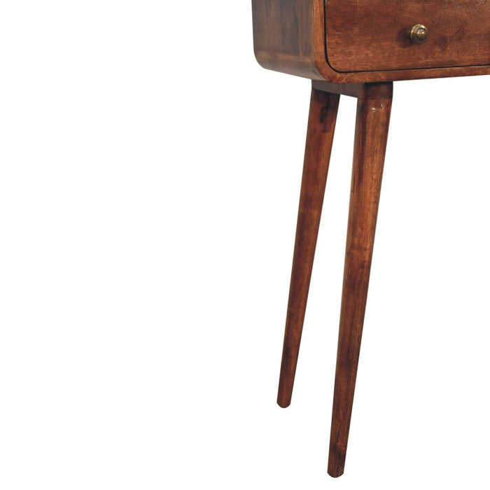 Solid Wood Curved Console Table