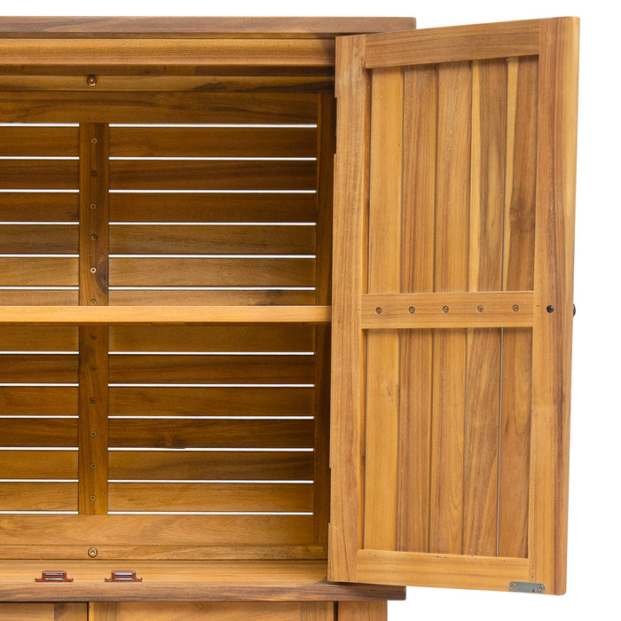 Kedzie - Acacia Wood Cabinet - Teak