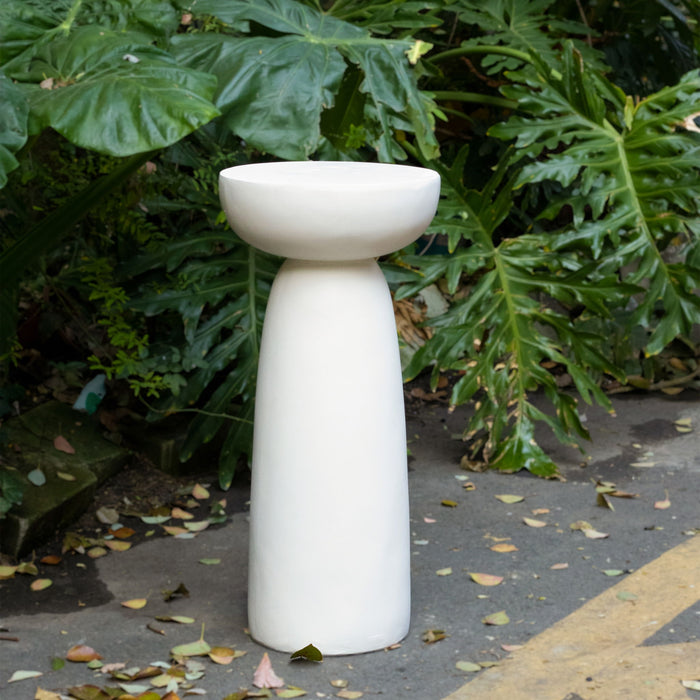 Magnesium Oxide Plant Stand - White