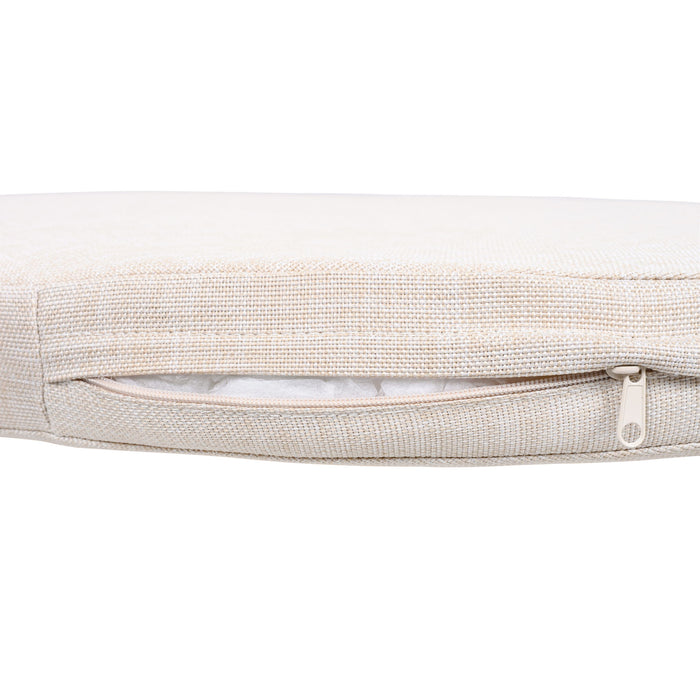 Outdoor Dining Chairs & Rope Handles (Set of 2) - Beige / Teak