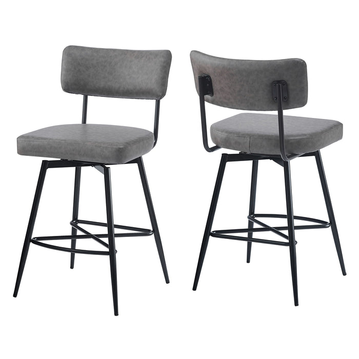 Retro Swivel Counter Stools (Set of 2)