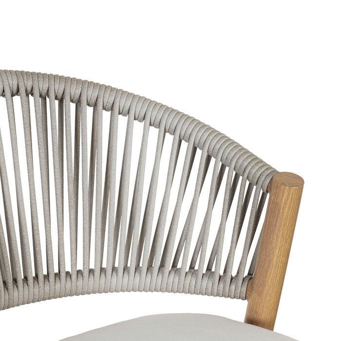 Outdoor 26" Counter Height Metal Frame Counter Stools With Scallop Shaped Backrest & Water Resistant Cushions