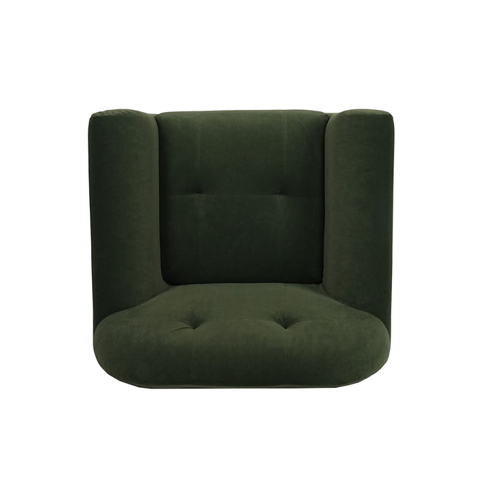 Harmonara - Boucle Upholstered Club Chair With Blind Tufting