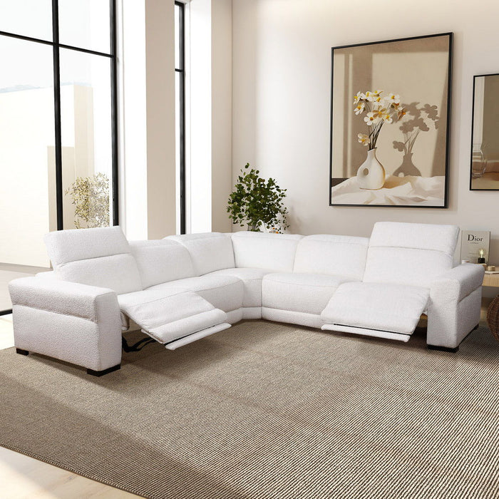 Yohan - Reclining Sectional Sofa - White