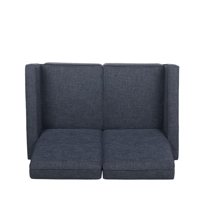 Manville - Contemporary Tufted Loveseat Pushback Recliner