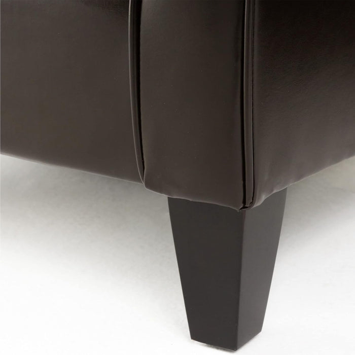 Hollister - Club Chair With Birch Legs - Brown