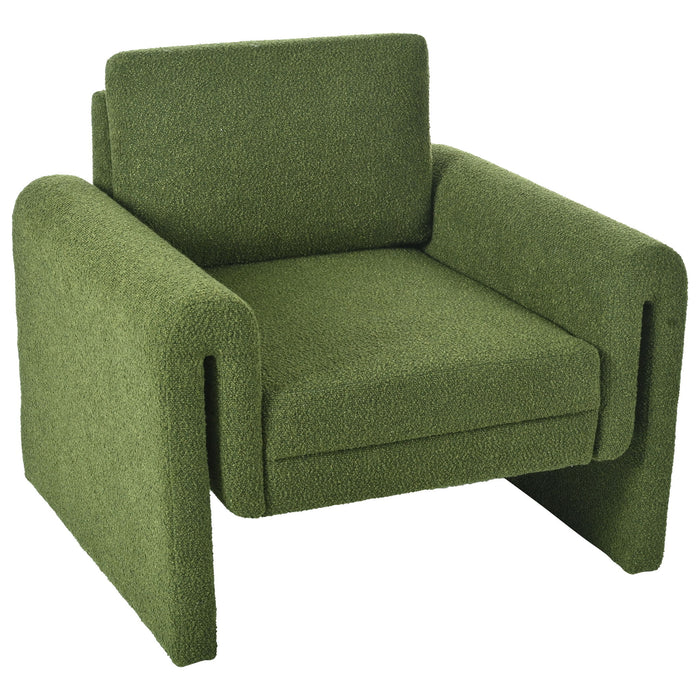 Modern Upholstered Accent Chair, Sturdy Support & Luxurious Comfort