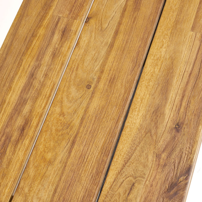 Cloud - Outdoor Bench With Acacia Wood Frame And Slat Panel Design