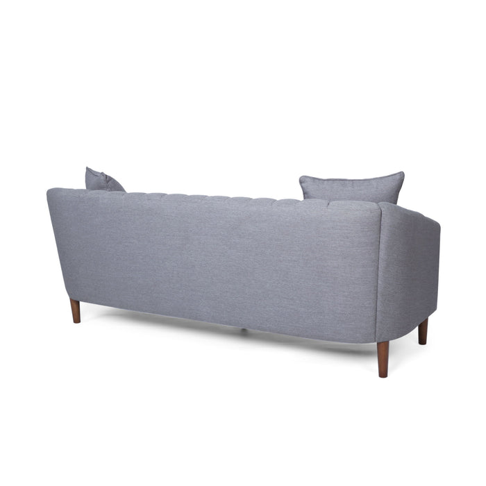 Contemporary 3 Seater Sofa With Plush Accents