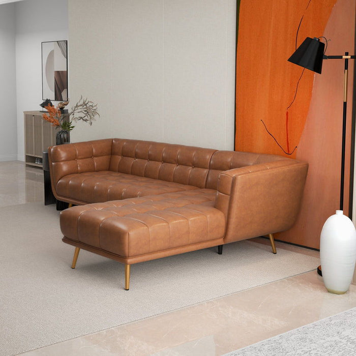 Addison - L Shape Sectional Sofa Tufted
