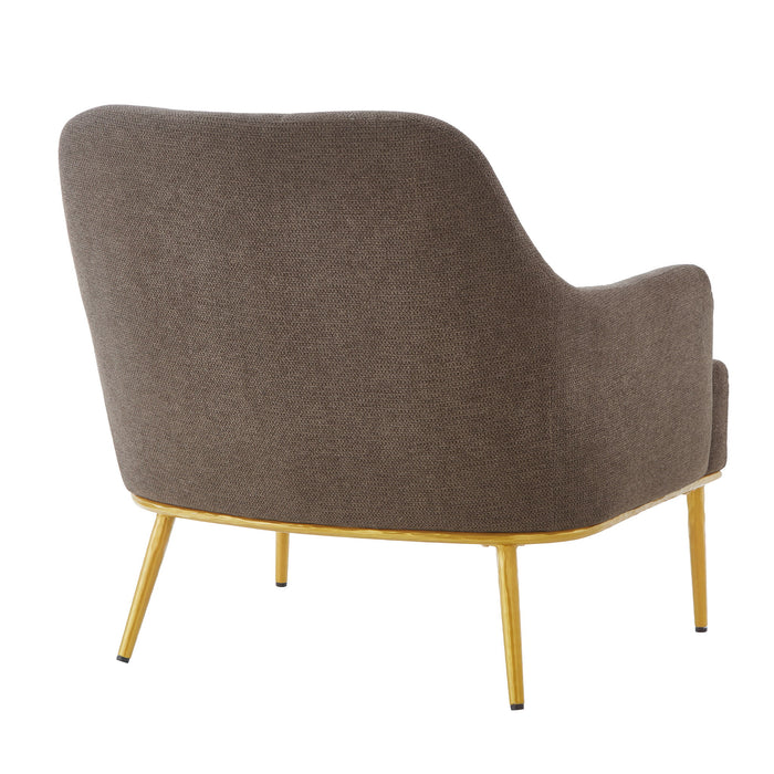 Modern Elegance Accent Chair With Curved Backrest