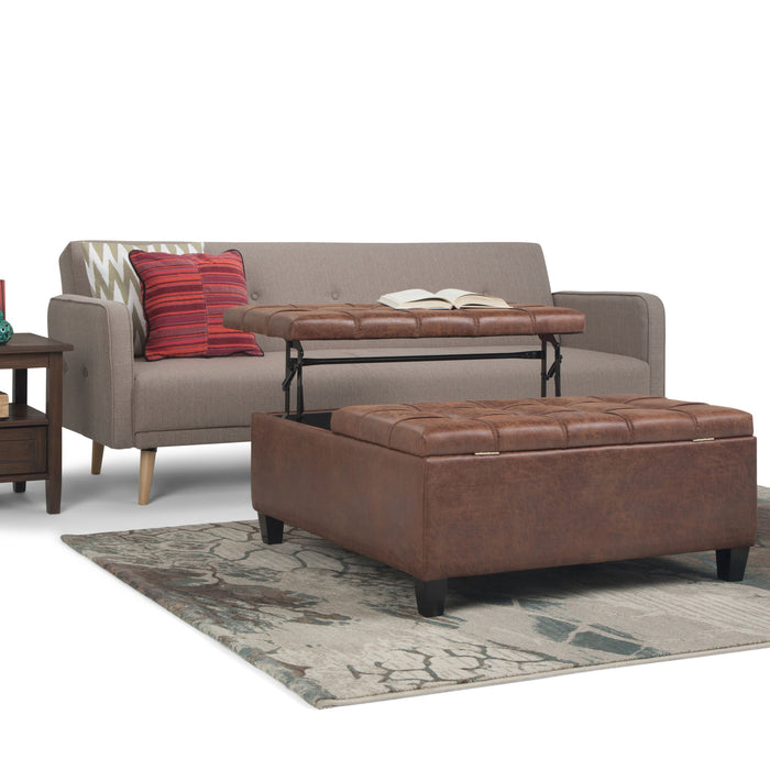 Harrison - Upholstered Coffee Table Storage Ottoman