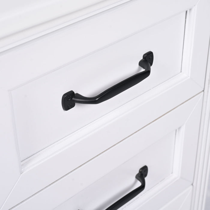 30" Bathroom Vanity With Sink, 3 Drawers, Adjustable Feet