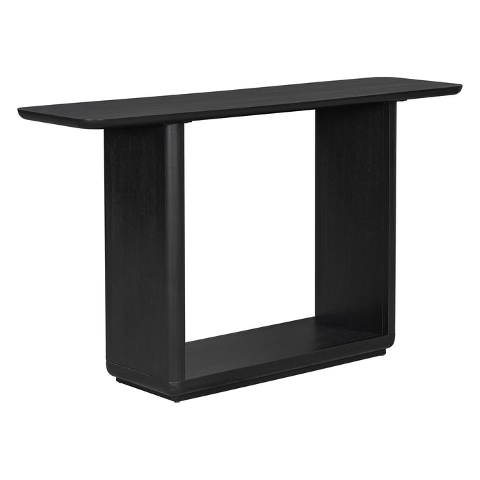 Console Table With Curved Corners And U Base Design
