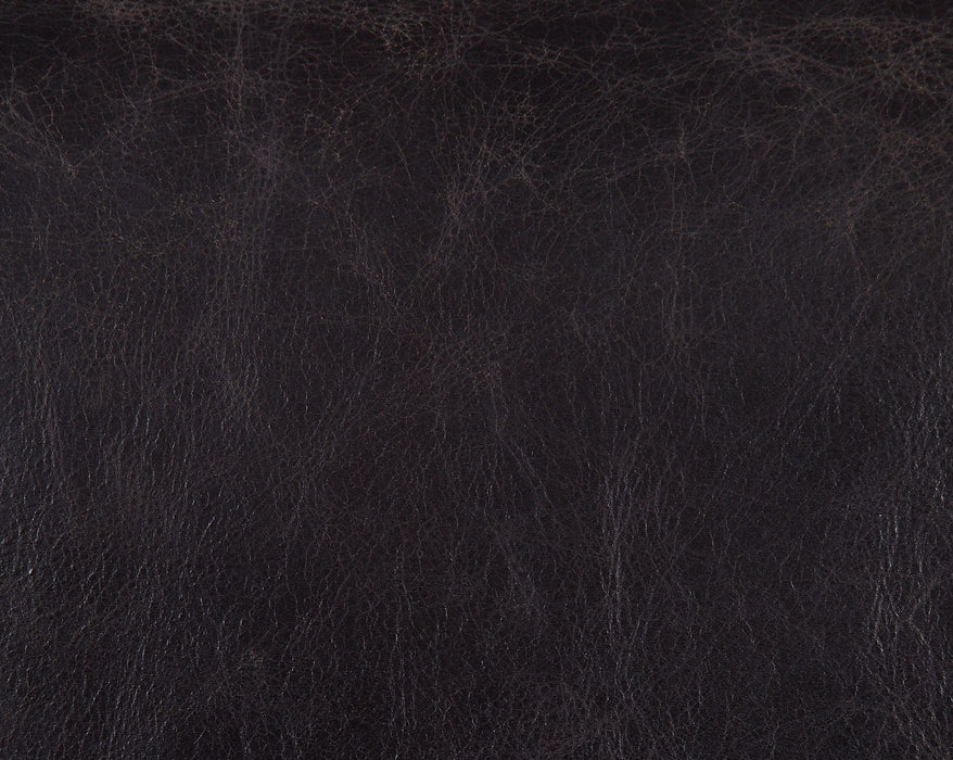 Misezon - Top Grain Leather Power Motion Recliner - Dark Brown