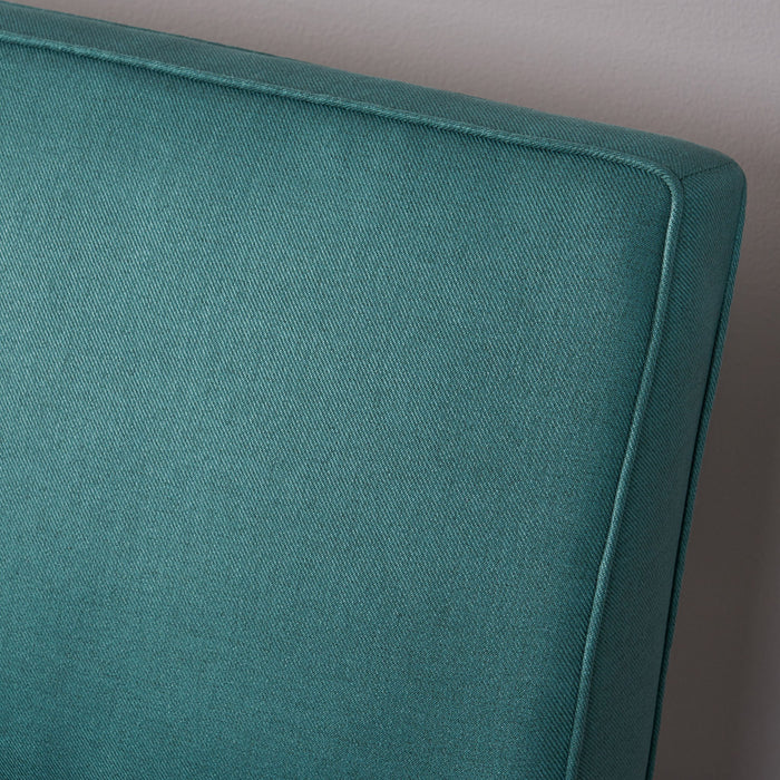 Contemporary Loveseat With Upholstered Fabric And Birch Wood Legs