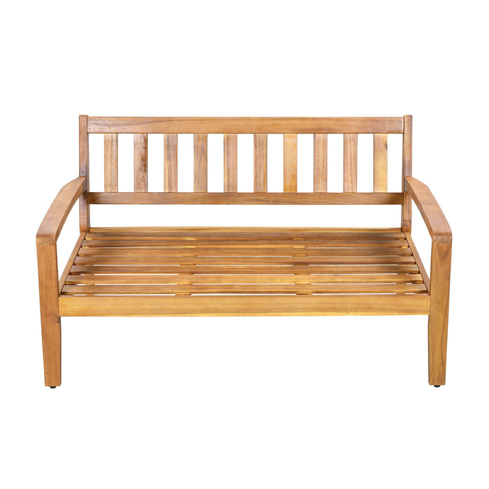 2 Piece Outdoor Conversation Set (Loveseat & Coffee Table With Water-Resistant Cushions)
