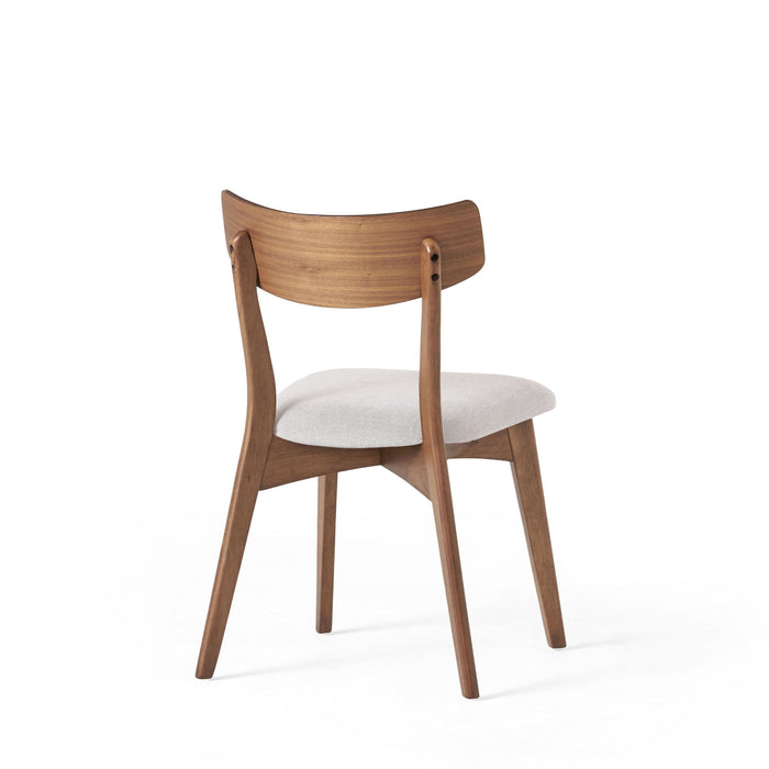 5 Piece Mid - Century Dining Set, Upholstered Dining Chairs