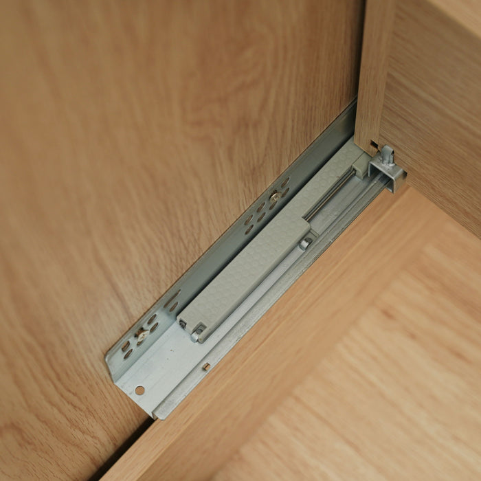 Freestanding Bathroom Vanity With Ceramic Sink, 2 Full Extension Drawers