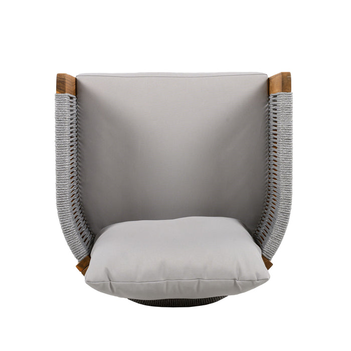 Outdoor Dining Chairs With Rope Handles (Set of 2)