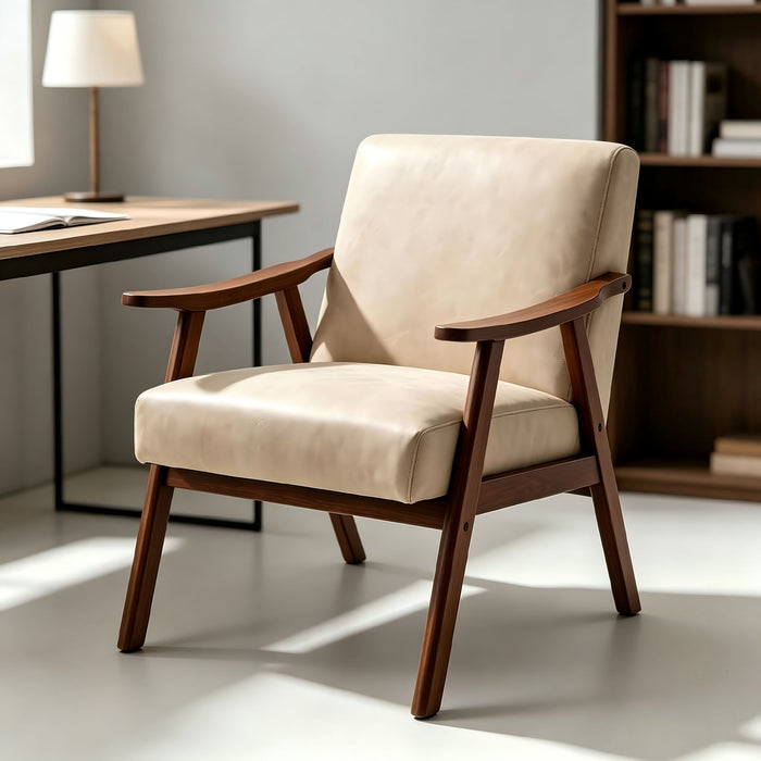 Accent Chair, Classic Mid Century Modern For Extra Seating