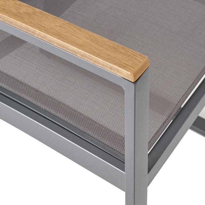 Aresha - Metal Outdoor Dining Armchair (Set of 2) - Gray