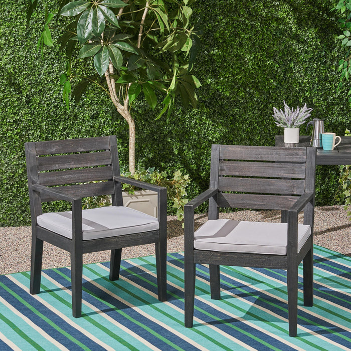 Outdoor Elegant Design Dining Chair (Set of 2)