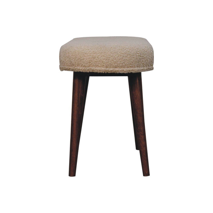 Boucle Nordic Bench - Honey Caramel