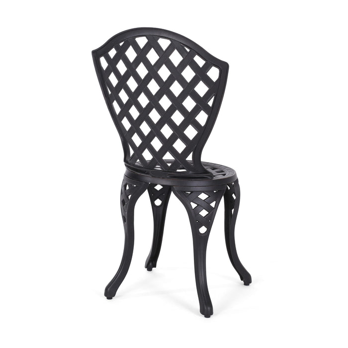 Bono Metal Bistro Set - Black
