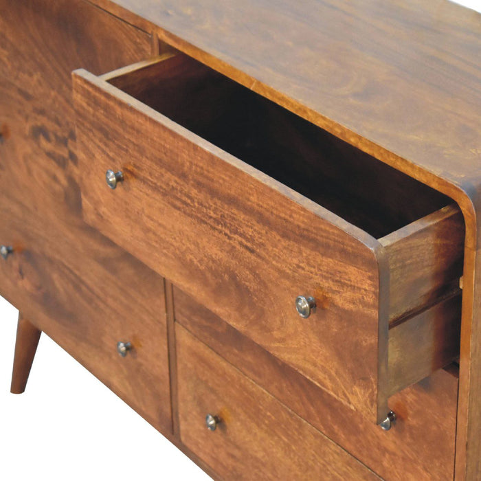Large Curved Chest - Chestnut