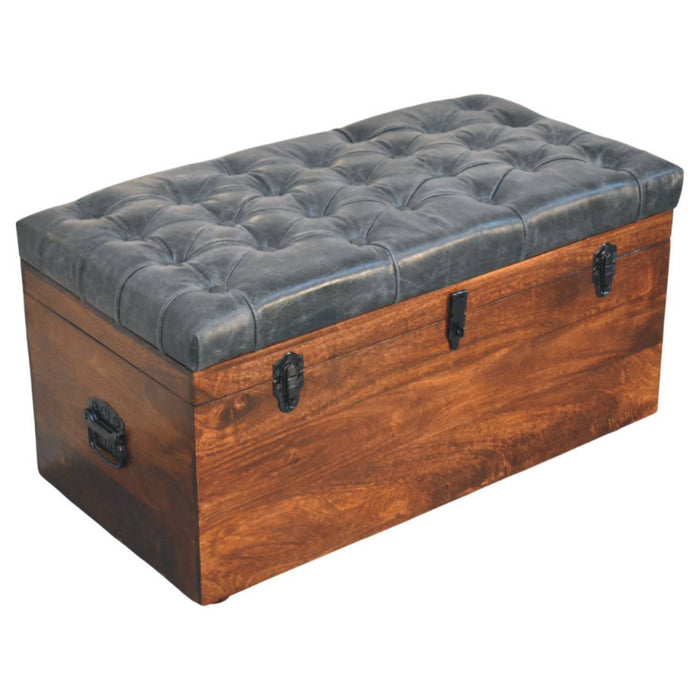 Buffalo - Leather Storage Trunk