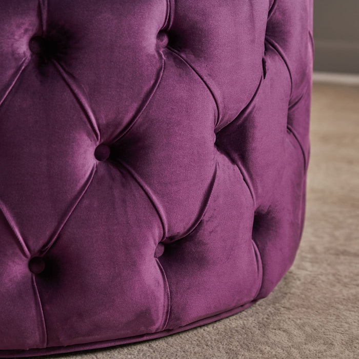 Modern Glam Ottoman Velvet
