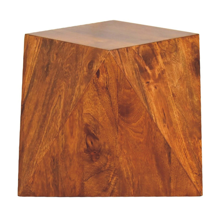 Abstract End Table - Chestnut
