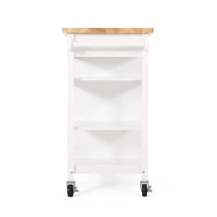 Contemporary Design Kitchen Cart With Wheels