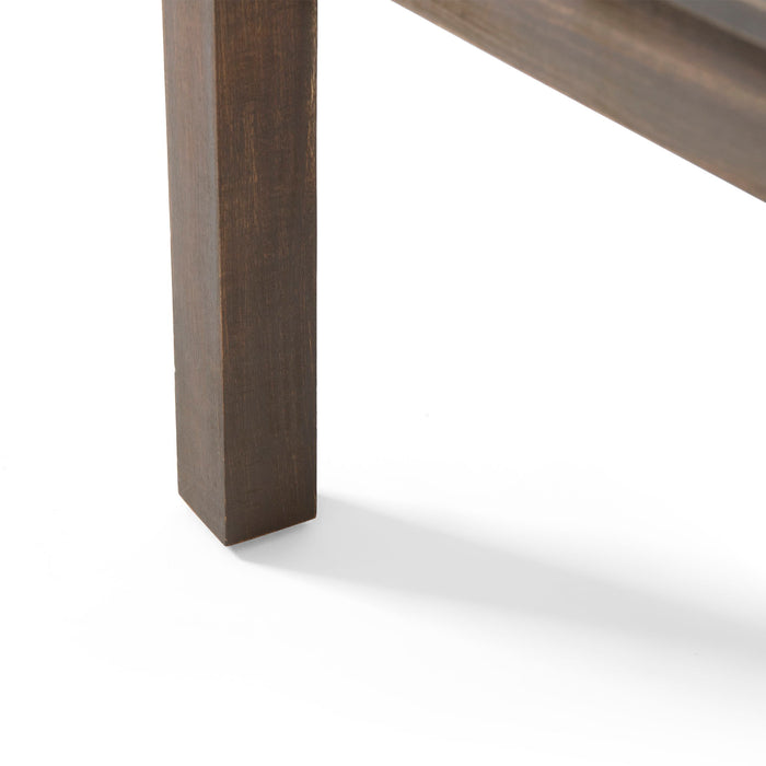 Avacyn - Outdoor Loveseat And Coffee Table Set With Cushions - Dark Gray