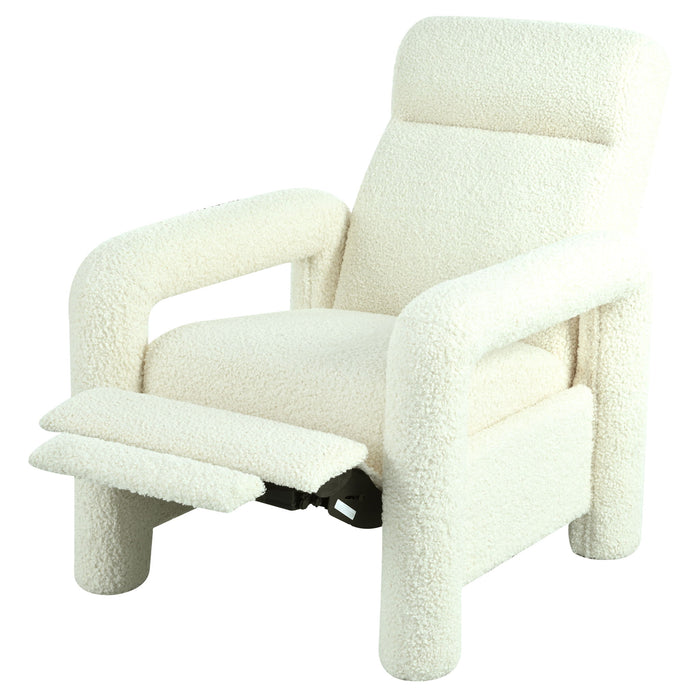 Push Back Recliner Armchair Upholstered Recliner Chair Single Sofa With Adjustable Backrest