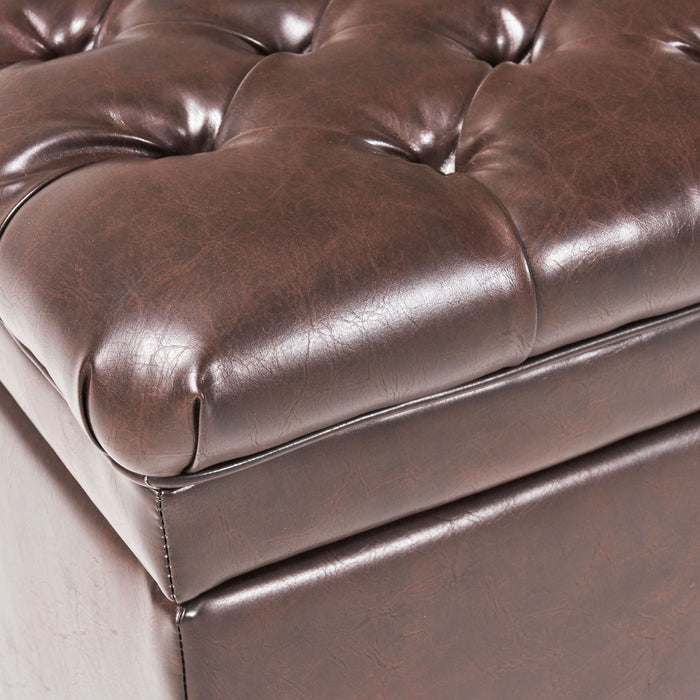 Juliana - Storage Ottoman With Birch Legs