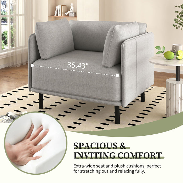 Vintage Modern Aesthetic Appeal Lounge Chair