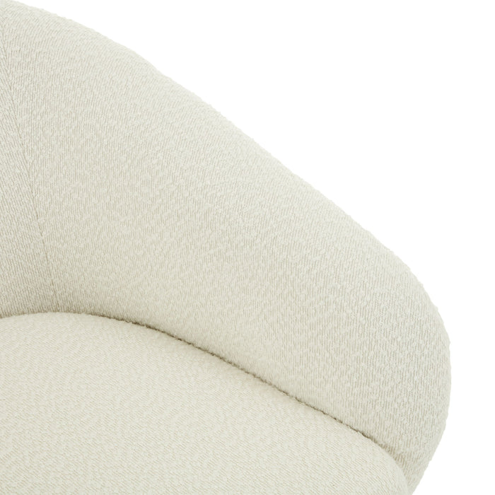Modern Swivel Accent Chair With Ergonomic Barrel Design